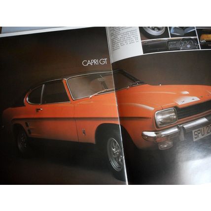 FORD CAPRI L XL GT GXL Car Sales Brochure Sept 1972 L Reg