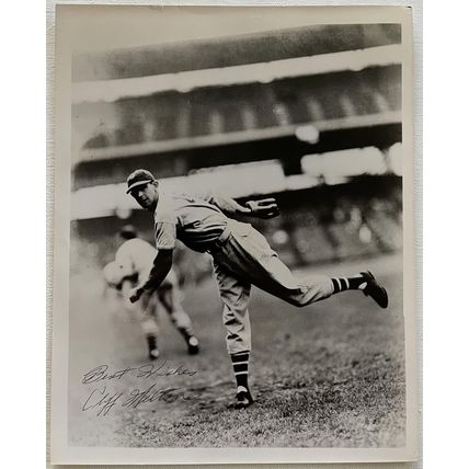Cliff Melton (d. 1986) Signed Autographed Vintage 8x10 Photo New York Giants
