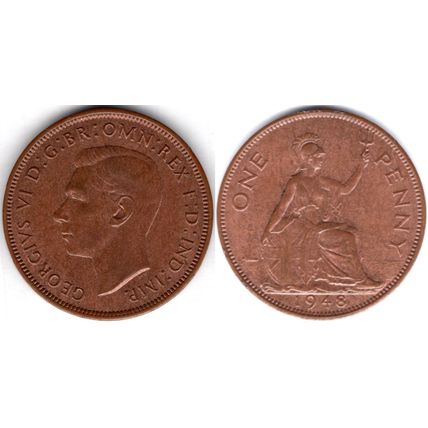 Great Britain. George VI. Penny 1948. dy23651
