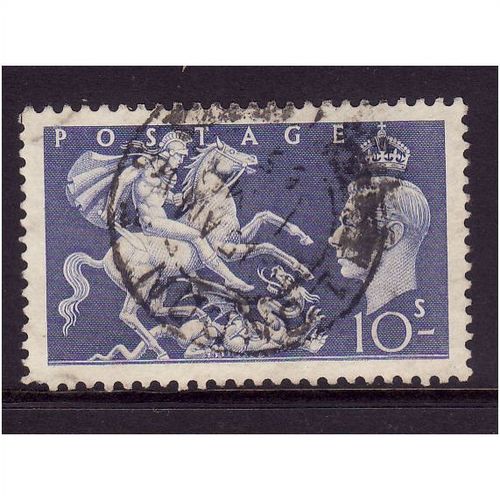 GREAT BRITAIN 1951 10s ULTRAMARINE SG511 FINE USED #9