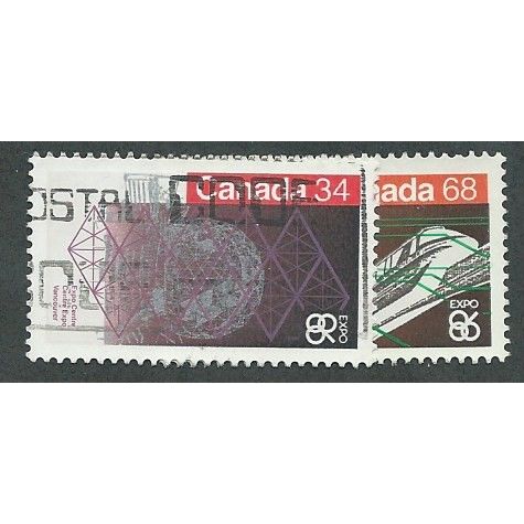 CAN 1986 SET 'EXPO 86 EXHIBITION' (2v) FINE USED (EBID40-216)