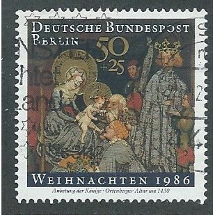 BERLIN -1986 50pf+ 25 'CHRISTMAS' FINE USED (EBID44-894)