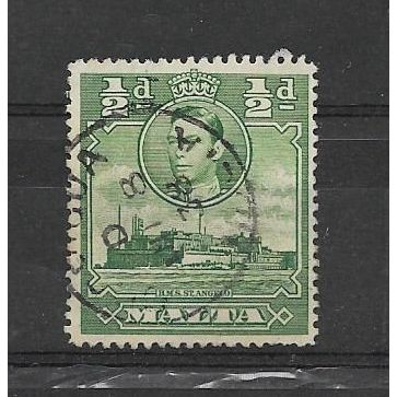 Malta.SG218 1/2d H.M.S. St Angelo (Green).Fine Used.Mar17b