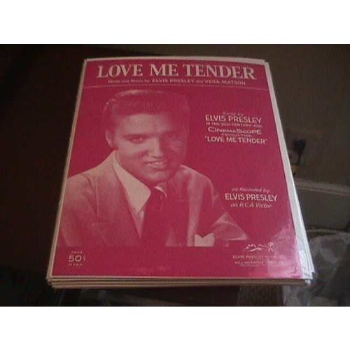 ELVIS PRESLEY..SHEET MUSIC..LOVE ME TENDER....