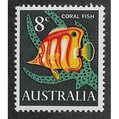 AUS 1966 U/M 8c 'CORAL FISH' (EBID59-133)