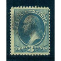 Used 184 3c George Washington Barely Clears M00478