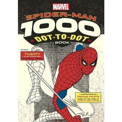 Spider-man & other characters 1000 Dot-To-Dot Book! -Marvel the Classic! Free Sh