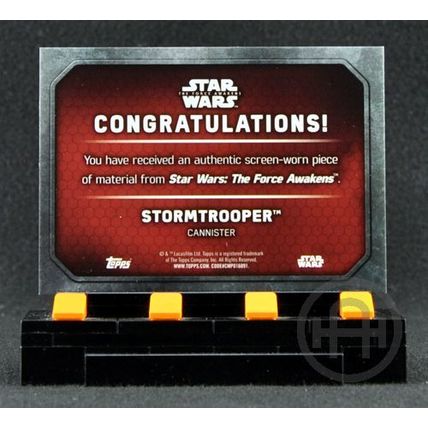 Topps Star Wars The Force Awakens S1 – Costume Relic – Stormtrooper Cannister