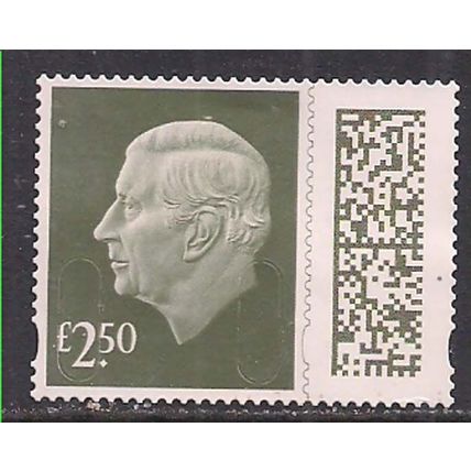 GB 2024 KC 3rd £2.50 Gooseberry Green Machin Used SG V5026 ( L873 )