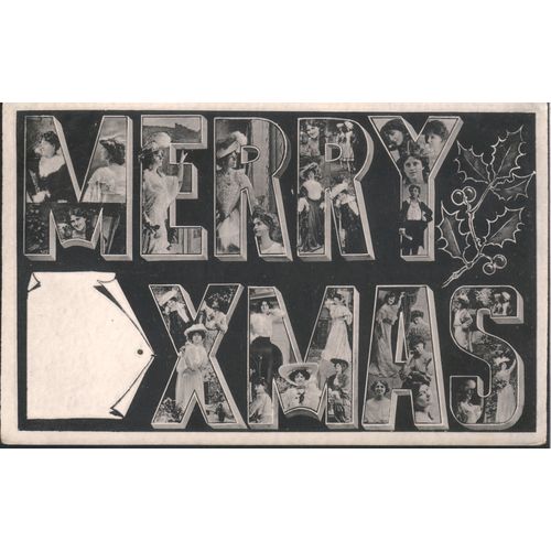 Antique GB PC 1906 - Merry Xmas