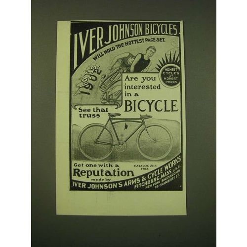 1902 Iver Johnson Bicycles Ad - will hold the hottest pace set