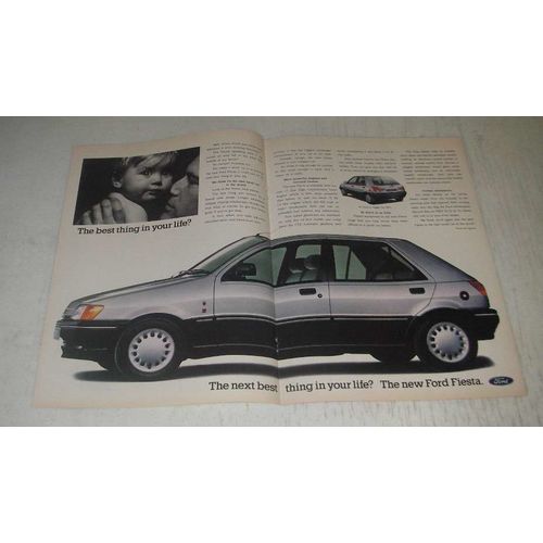 1989 Ford Fiesta Ghia Car Ad - The best thing in your Life? The next best thing