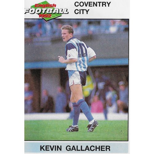 Panini's English Football 1992 Stickers: No.47 - Gallacher (Kevin)