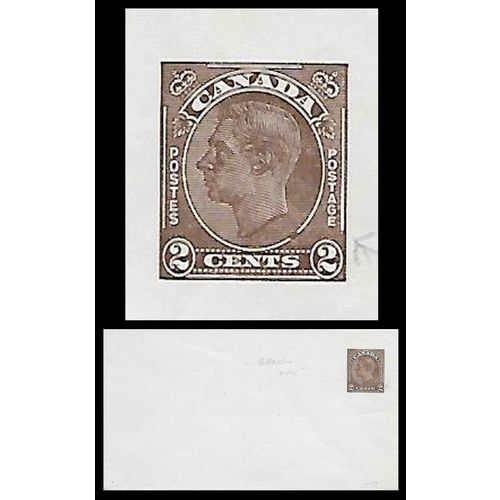 Canada #EN59 Postal Sta. George VI "Broken Oval" Variety UR