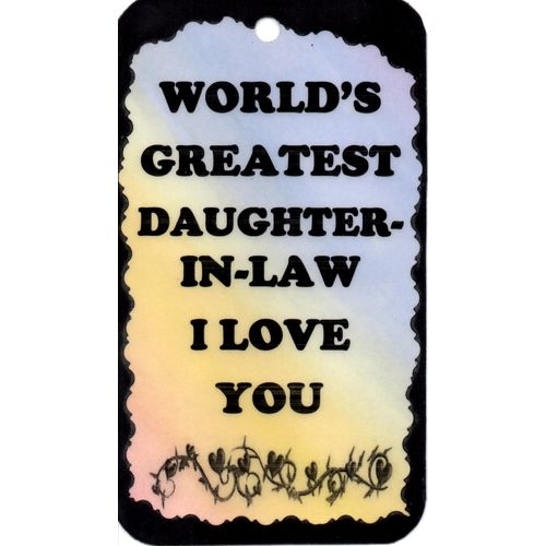 2020 Family Friendship Saying World's Greatest Daughter-In-Law Sign Magnet Gift