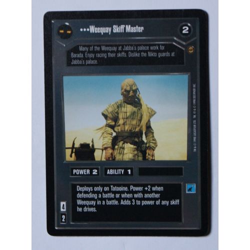 Star Wars CCG: Jabba's Palace Limited # Weequay Skiff Master (A) 1998 dark