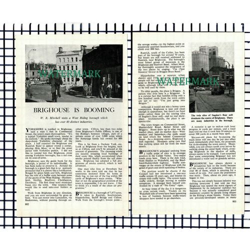 (7617) Brighouse - 1966 Small Article
