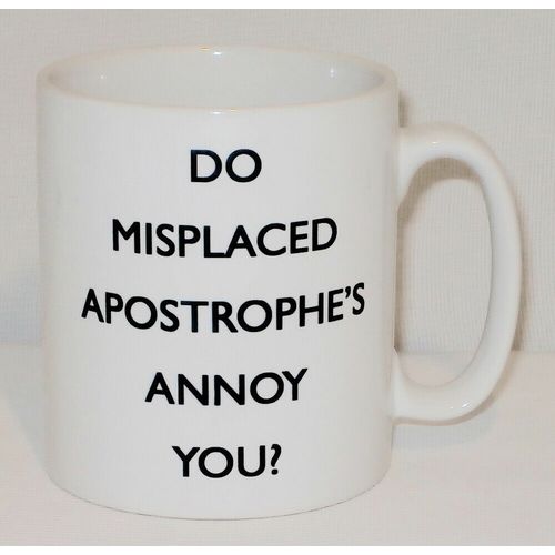 Do Misplaced Apostrophe's Annoy Mug Can Personalise Funny Grammar Teacher Gift