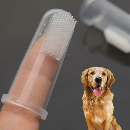 Effective Pet Baby Silicone Finger Toothbrush Dog Oral Hygiene Cleaning Brush