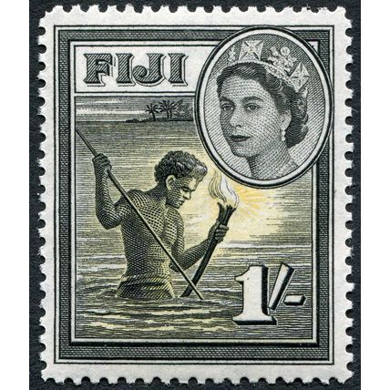 Fiji 1954 1s black & yellow SG 289 unused