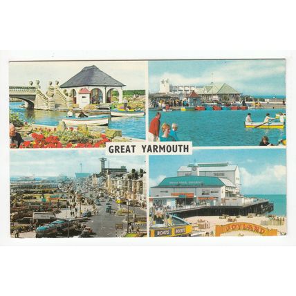 Great Yarmouth Norfolk 1970 Multiview Postcard