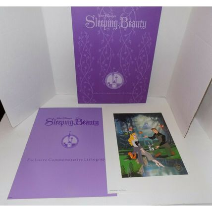 Walt Disney's Sleeping Beauty Exclusive Commemorative Lithograph Used