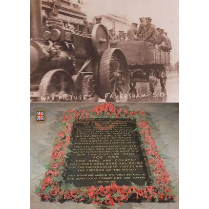 Faversham Kent War Pictures 2x Postcard s