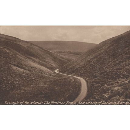 Bowland Feather Bed Yorkshire Old Postcard