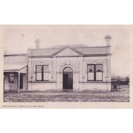 Natimuk Mechanics Institute West Victoria Australia Old Postcard