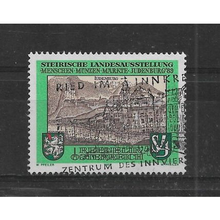 Austria.Upper Styrian "People,Coins,Markets" Exhibition stamp.Fine Used.Aug22
