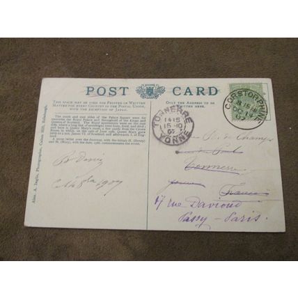 1907 Corstorphine fr Postcard -Palace Courtyard, Edinburgh Castle