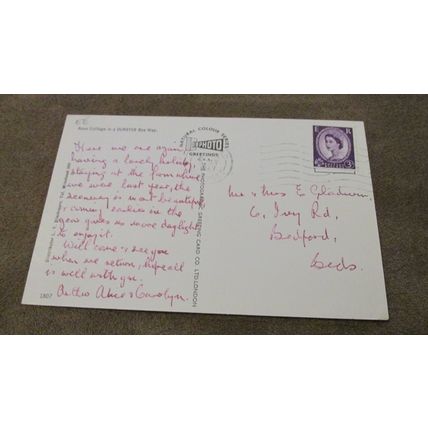 1960 Postcard - Rose Cottage, Dunster -Nr Exmoor Somerset