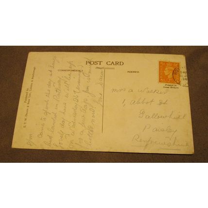 1940s ETW Dennis Postcard - Steamer boats @ The Pier, Rothesay - Argyll & Bute