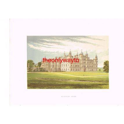 BURGHLEY HOUSE, Nr STAMFORD, LINCS (MARQUIS OF EXETER), Book Illustration, c1880