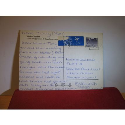 ZEVEN BRUGGEN, SEVEN BRIDGES, AMSTERDAM, HOLLAND used postcard 1993 pm =