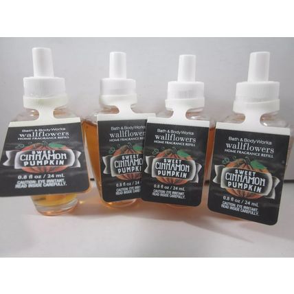 4 Bath & Body Works Wallflower Refill Bulb Sweet Cinnamon Pumpkin
