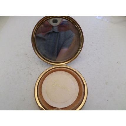 Stratton - vintage powder compact - gold coloured. #5