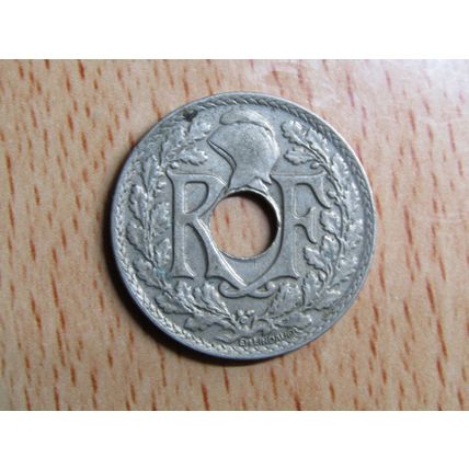 France Republic 1933 25 Centimes Coin