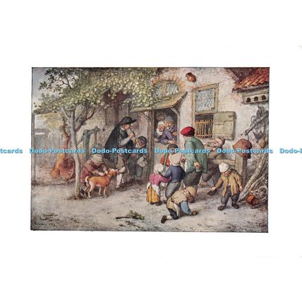 D100805 British Museum. Musicians at a Cottage Door. Henry Stone. Adriaen van Os
