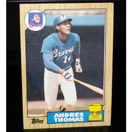 TOPPS 1987 ANDRES THOMAS TOPPS ALL-STAR ROOKIE BASEBALL CARD #296