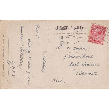 E270 FIGHELDEAN - VILLAGE POST OFFICE . PRINTED POSTCARD