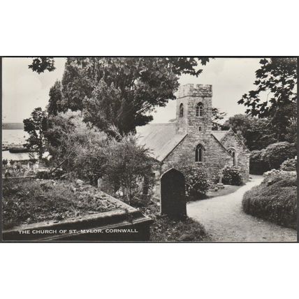 The Church of St Mylor, Cornwall, c.1950 - RP Postcard