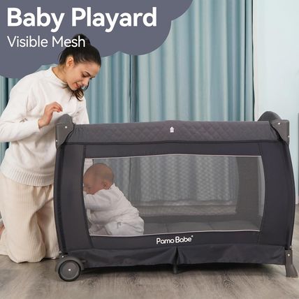 Pamo Babe Playard Portable Playard Foldable Playpen for Baby and Toddler Portabl