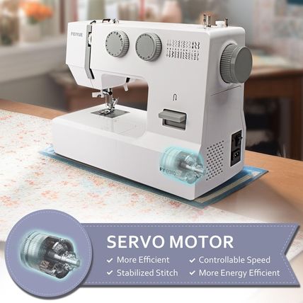 FEIYUE Fye310 Full Size Sewing Machine with Foot Pedal, Heavy Duty & Portable, P