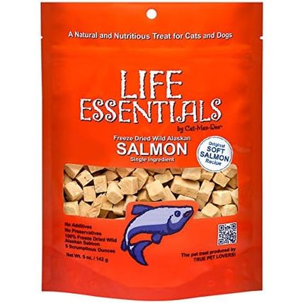 LIFE ESSENTIALS by CAT-MAN-DOO All Natural Freeze Dried Wild Alaskan Salmon Trea