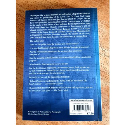 The Rosslyn Hoax?. Robert L.D. Cooper. Lewis Publishing 2007 Paperback.
