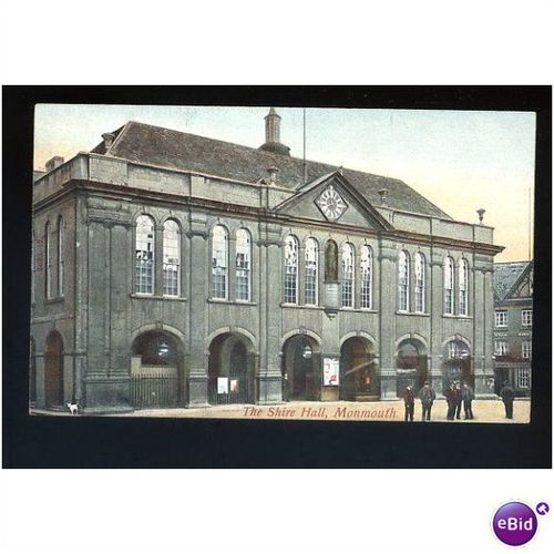 Wales MONMOUTH Shire Hall Postcard by Hartmann