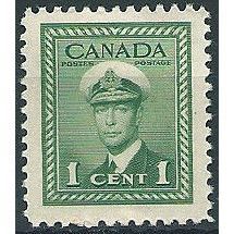 Canada 1942 SG375 1c Green Mounted Mint .. ..