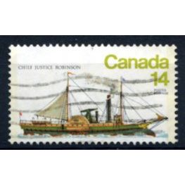 CANADA 1978 - Ships - Paddle Steamer - Ice Breaker - Justice Robinson - Used