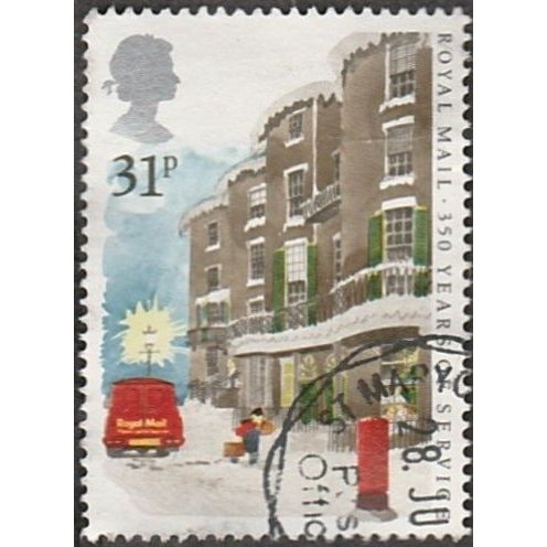 1985 350 Years of Royal Mail Postal Service, 31p Value, Fine Used